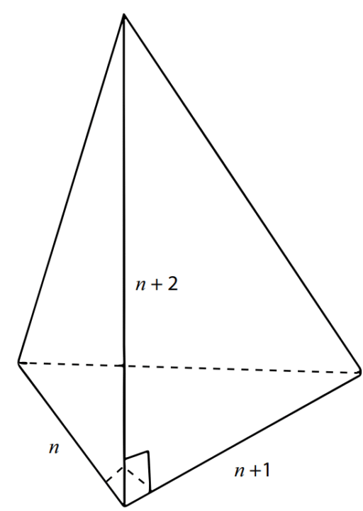 The volume of this tetrahedron
