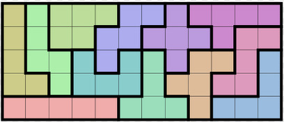 Low floor high ceiling tasks-Investigations with Pentominoes