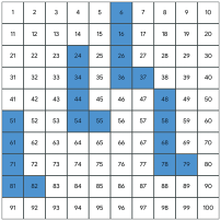Pentominoes on a Hundreds Grid: An Exploration